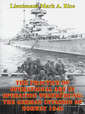 cover image of The Practice of Operational Art in Operation Weserübung